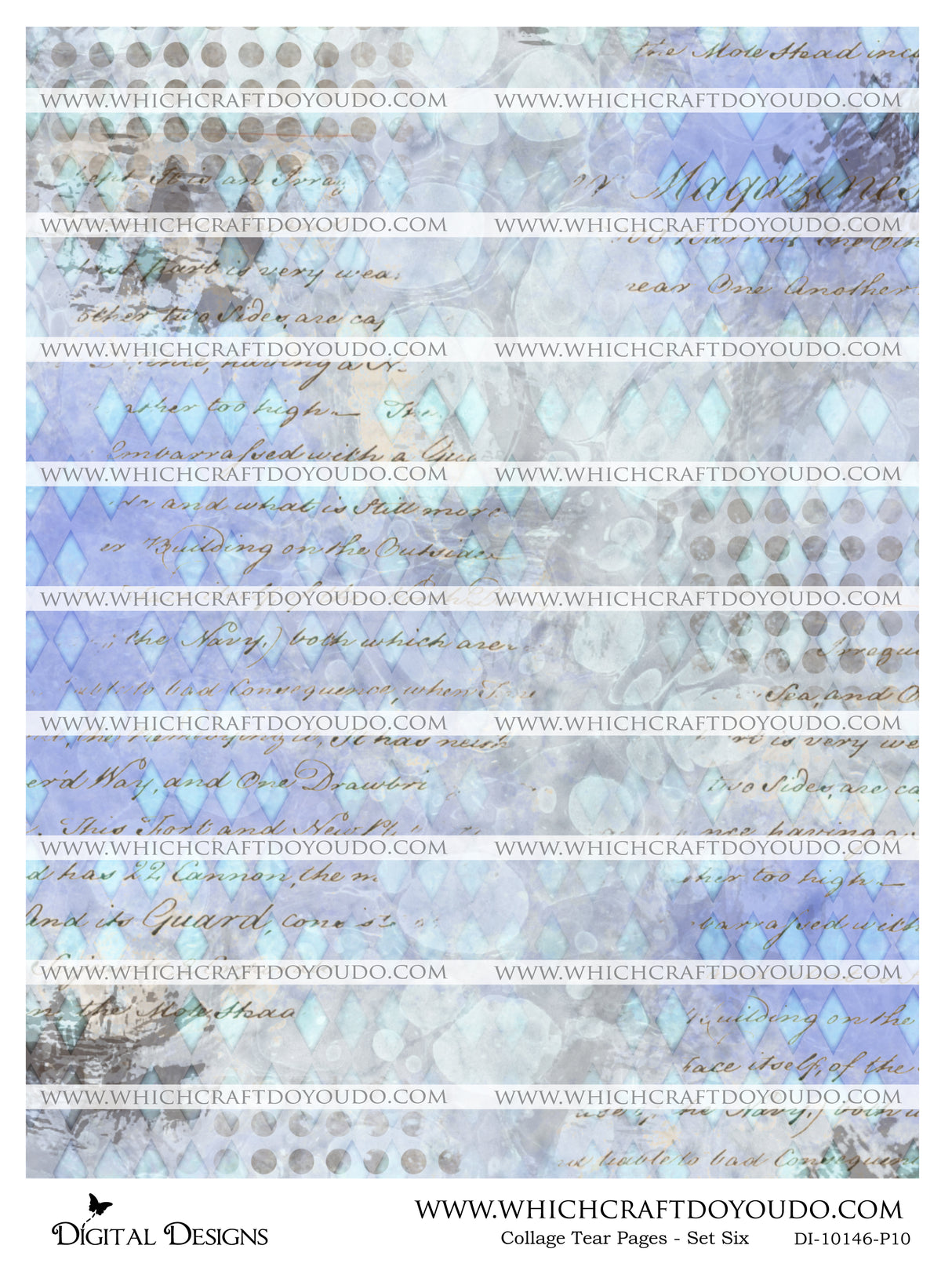 Collage Tear Pages - Set Six - DI-10146 - Digital Download
