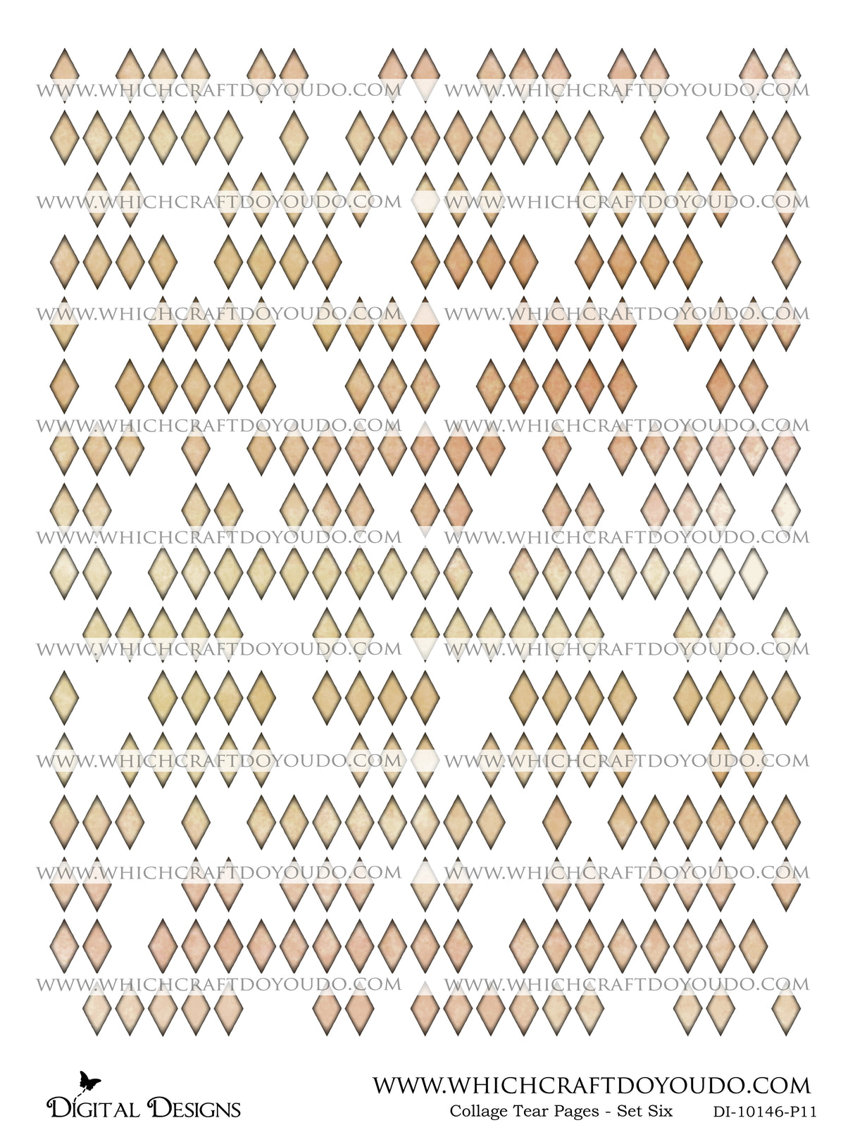 Collage Tear Pages - Set Six - DI-10146 - Digital Download
