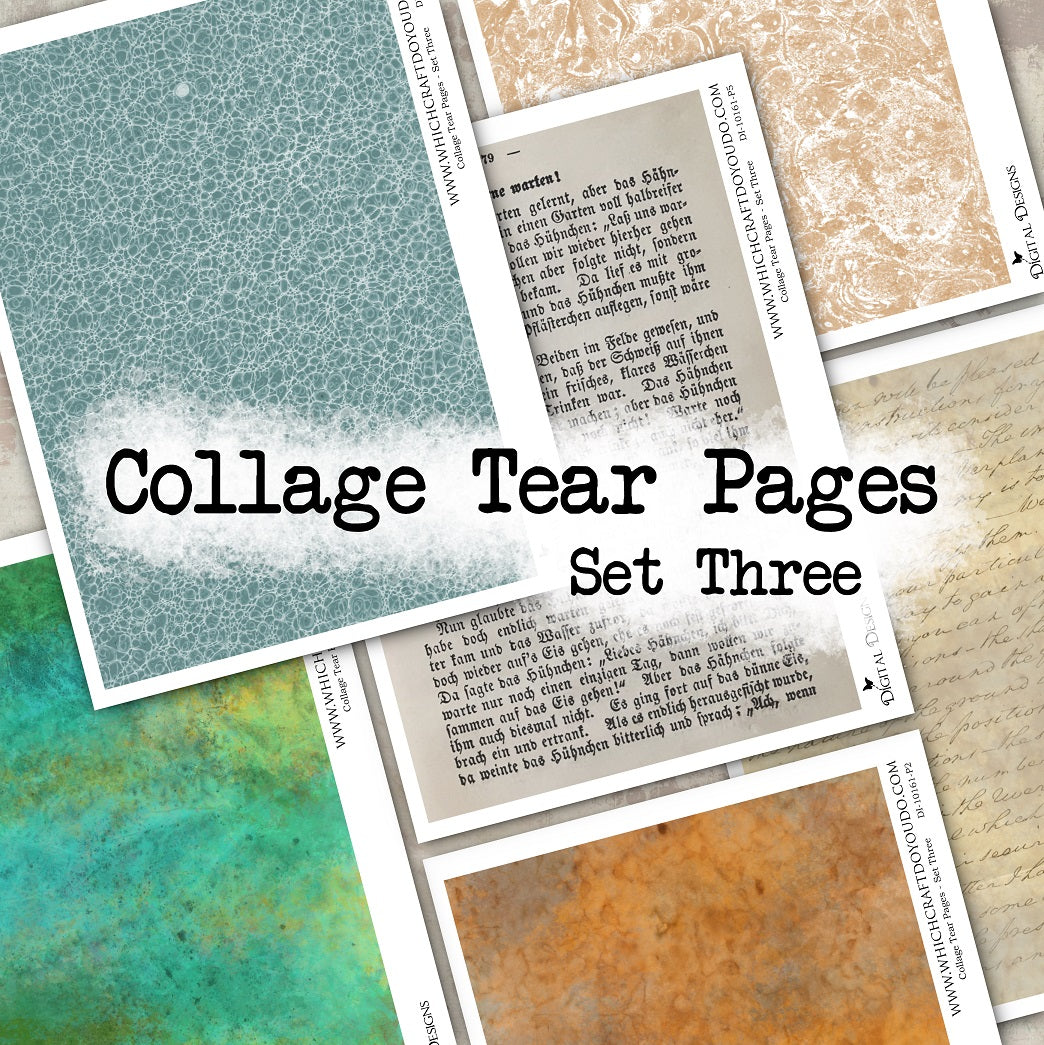 Collage Tear Pages - Set Three - DI-10161 - Digital Download