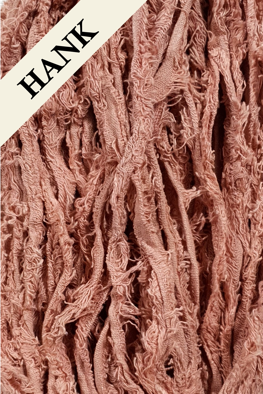 Cotton Frizz Ribbon - Coral - Hank