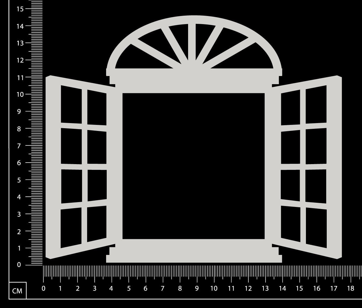 Cottage Window - Classic - Large - White Chipboard