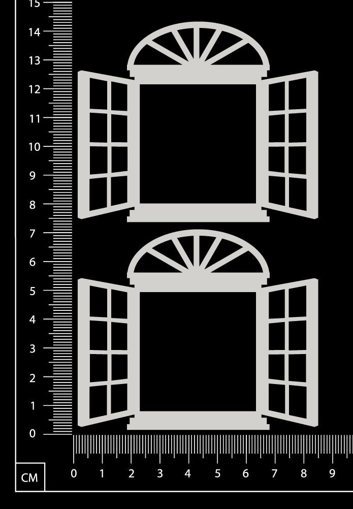 Cottage Windows - Classic - Small - White Chipboard