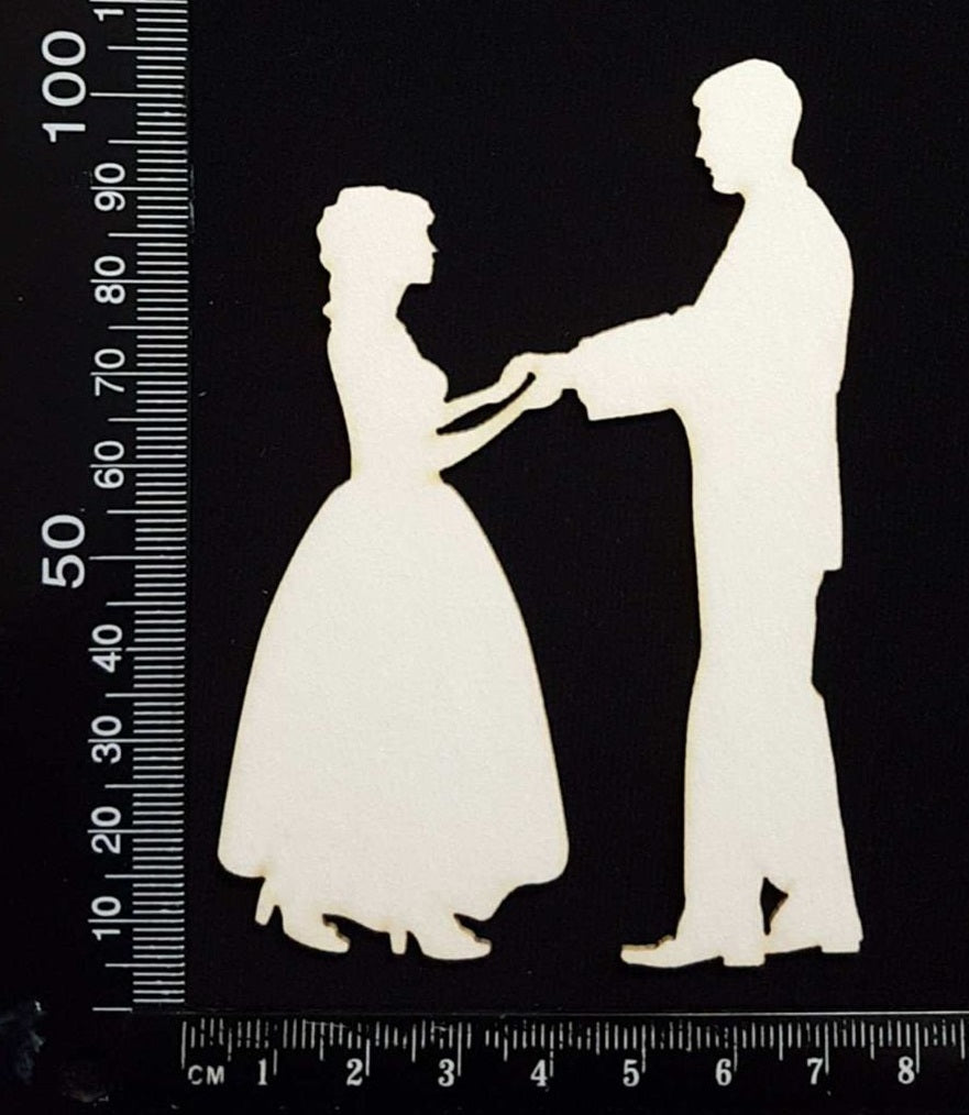Dance Couple - C - White Chipboard