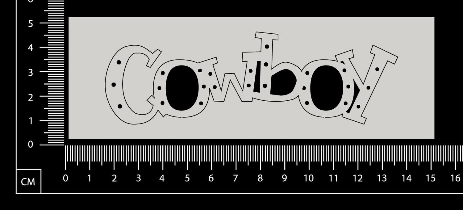 Cowboy - White Chipboard