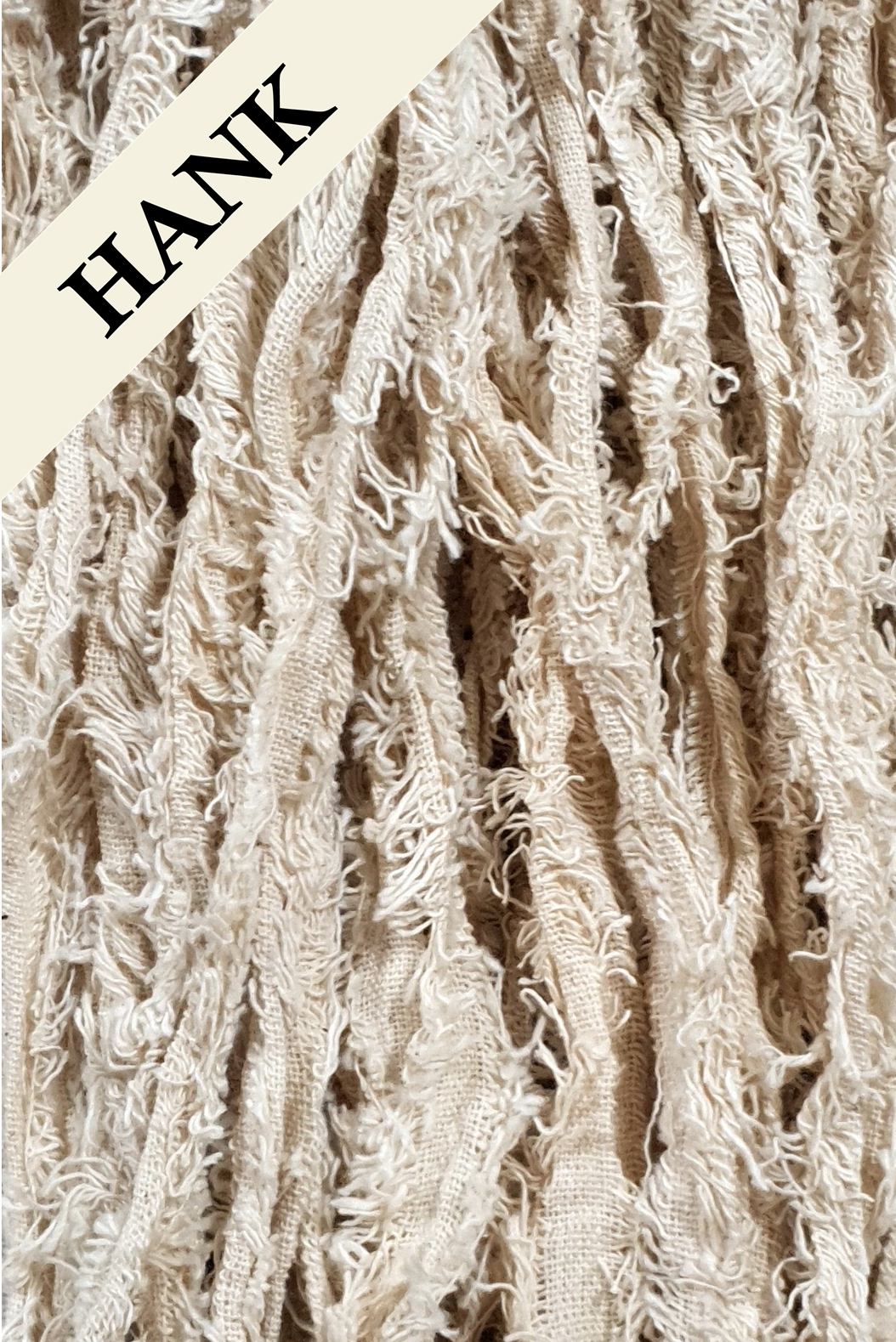 Cotton Frizz Ribbon - Creme - Hank