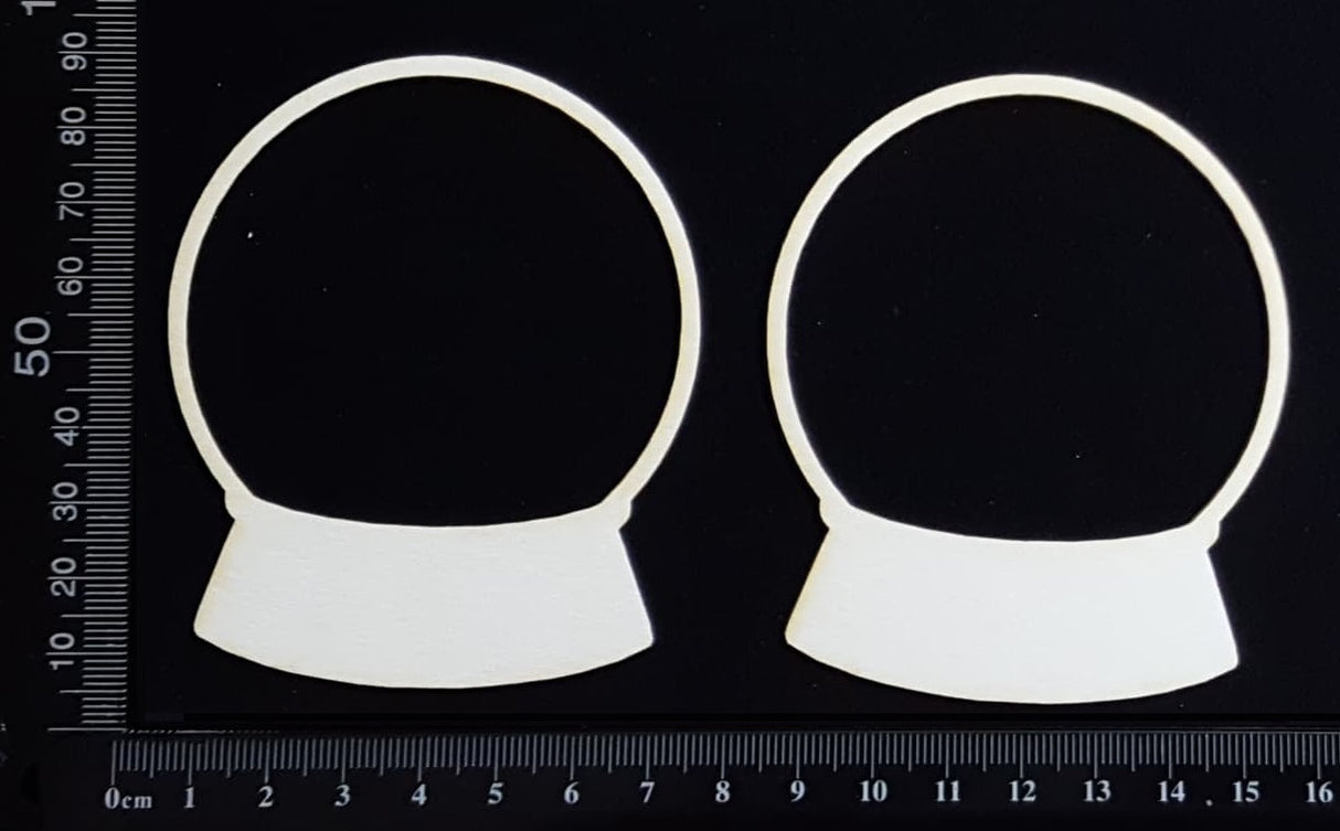 Crystal Ball Set - B - White Chipboard