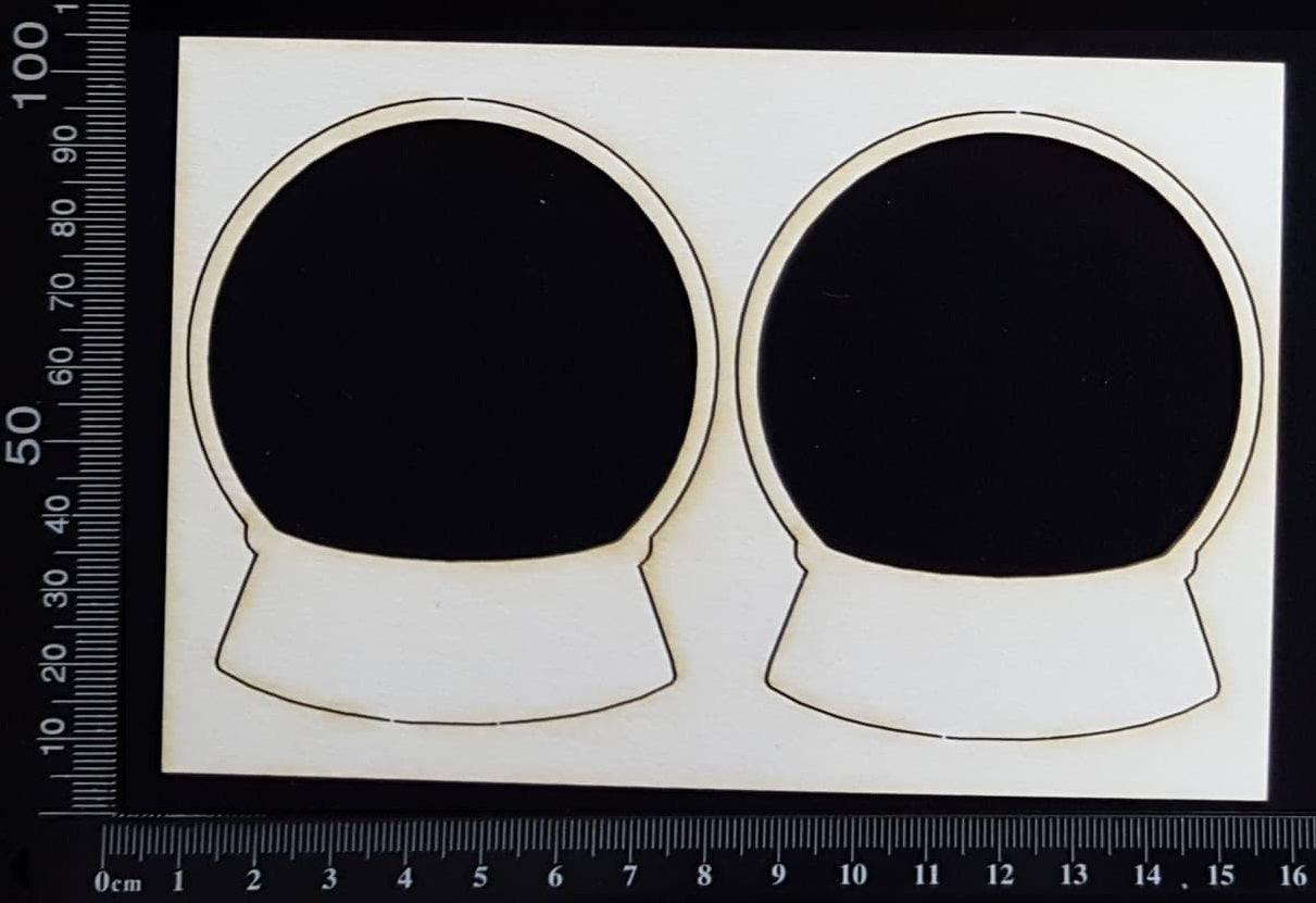Crystal Ball Set - B - White Chipboard