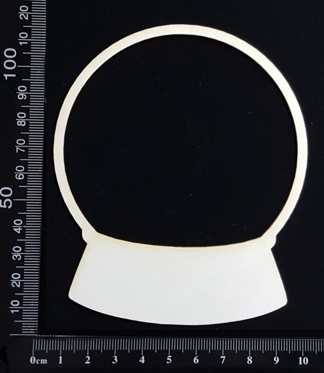 Crystal Ball - C - Large - White Chipboard