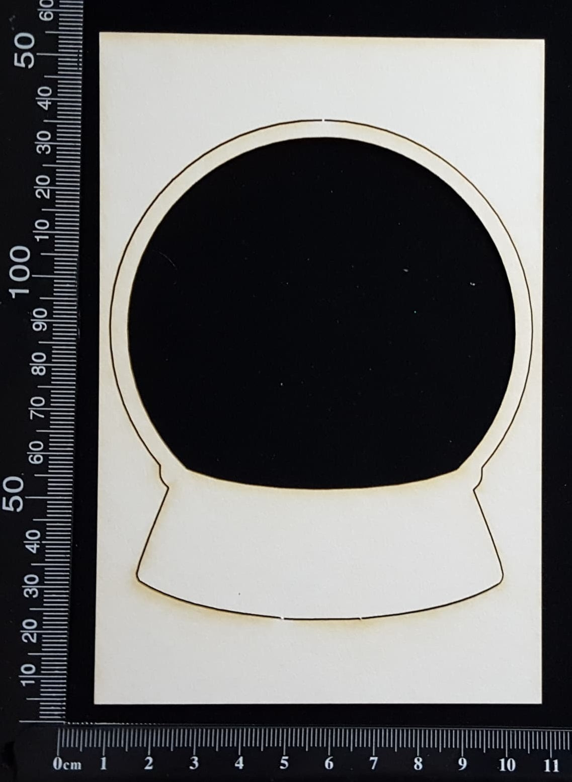 Crystal Ball - C - Large - White Chipboard