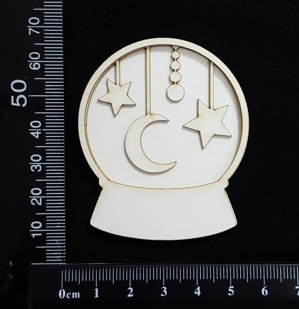 Crystal Ball Set - F - Layering Set - Small - White Chipboard