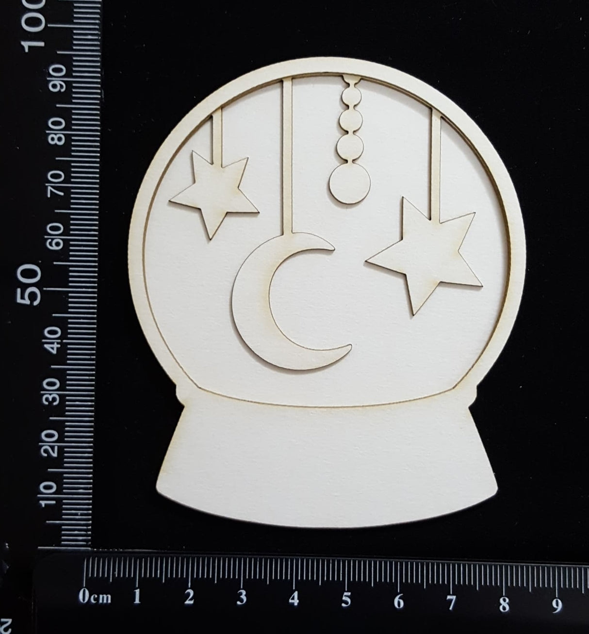 Crystal Ball Set - H - Layering Set - Large - White Chipboard