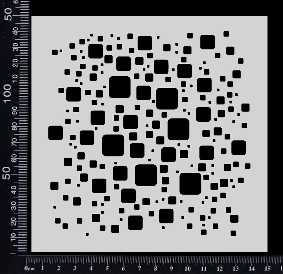 Cubic Dust - Stencil - 150mm x 150mm