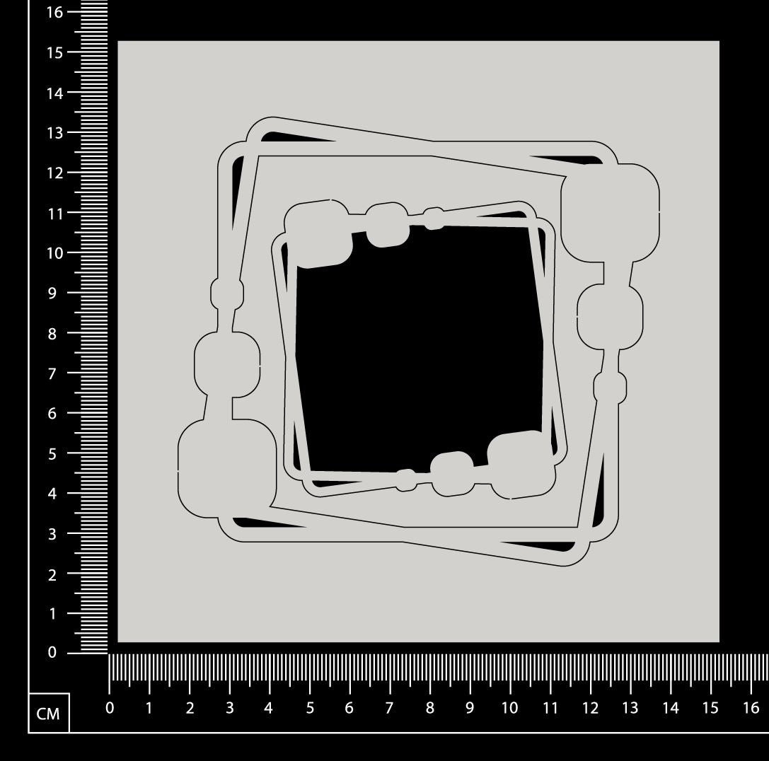 Cubic Squares Frame Set - White Chipboard