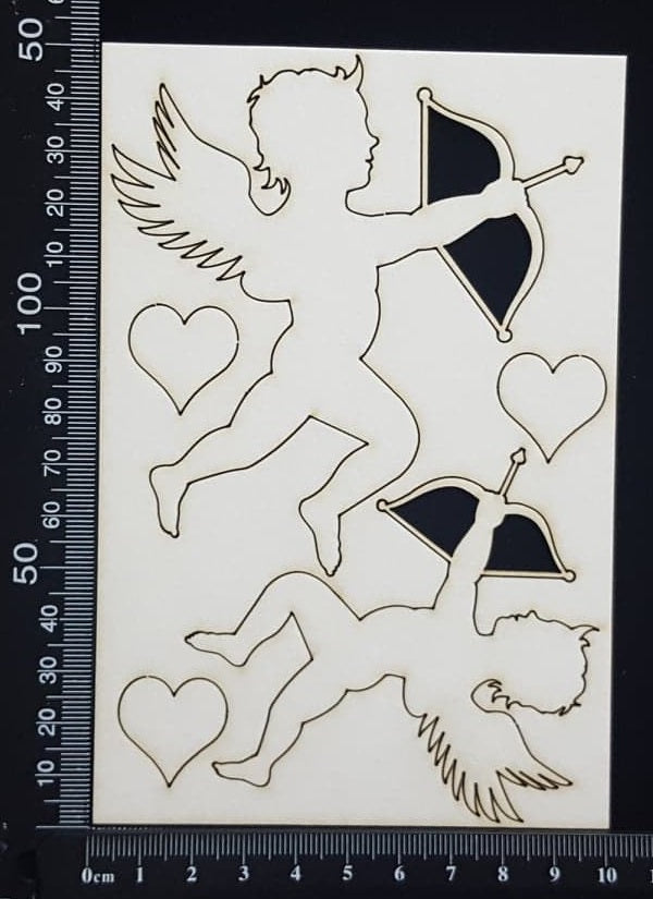 Cupid Set - White Chipboard