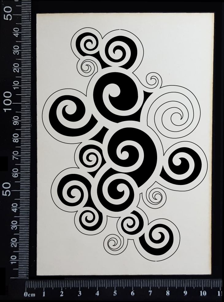 Curls - White Chipboard