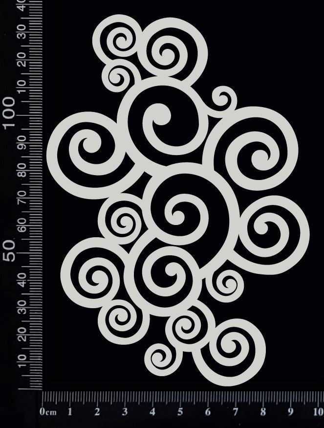 Curls - White Chipboard