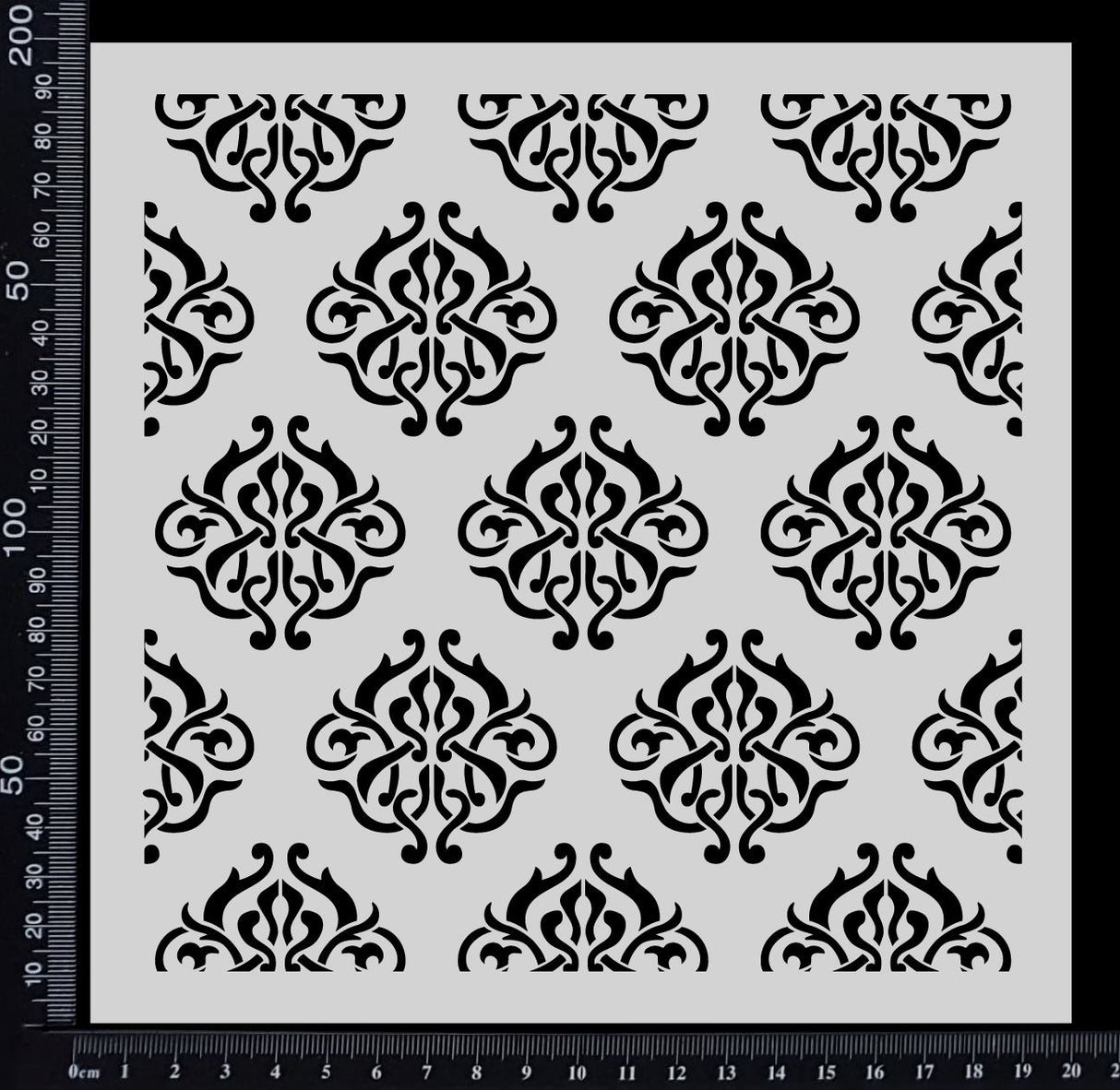Damask - Stencil - 200mm x 200mm