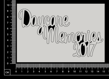 Daycare Memories 2017 - A - White Chipboard