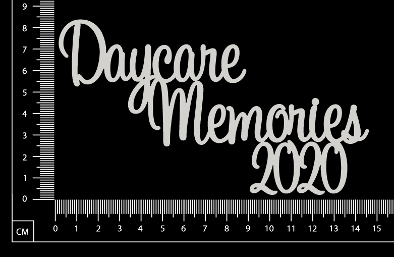 Daycare Memories 2020 - A - White Chipboard