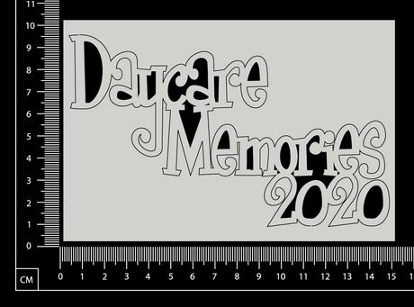 Daycare Memories 2020 - C - White Chipboard