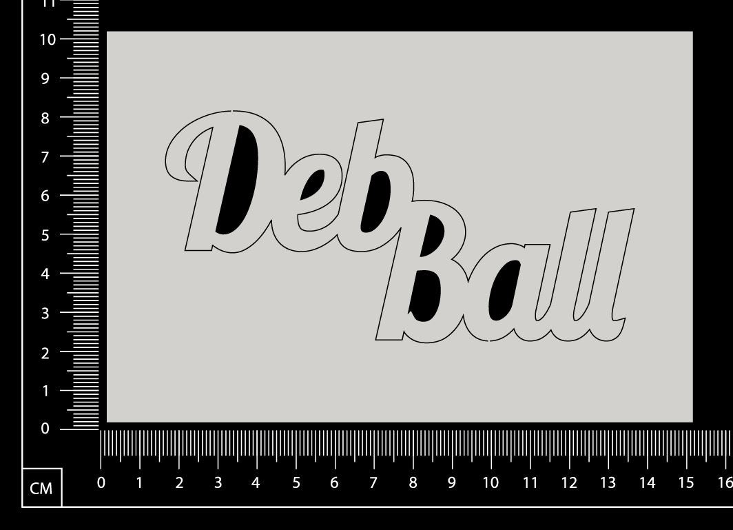 Deb Ball - B - White Chipboard