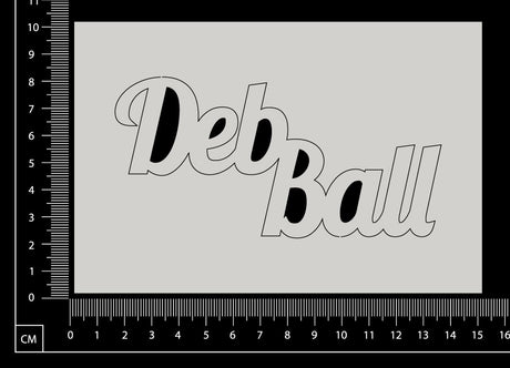 Deb Ball - B - White Chipboard