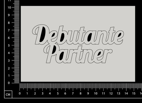 Debutante Partner - B - White Chipboard