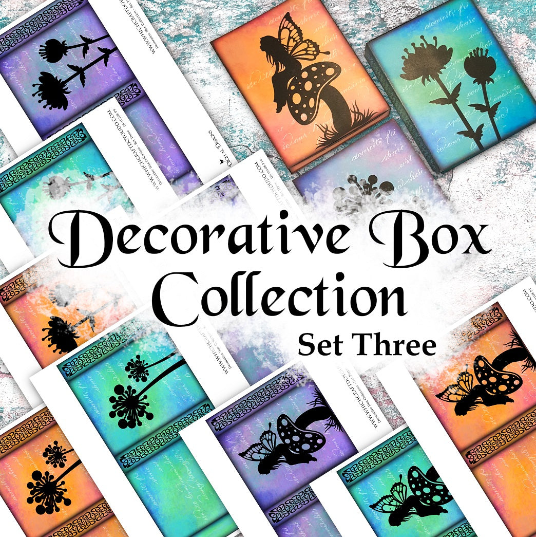 Decorative Box Collection Set Three - DI-10108 - Digital Download