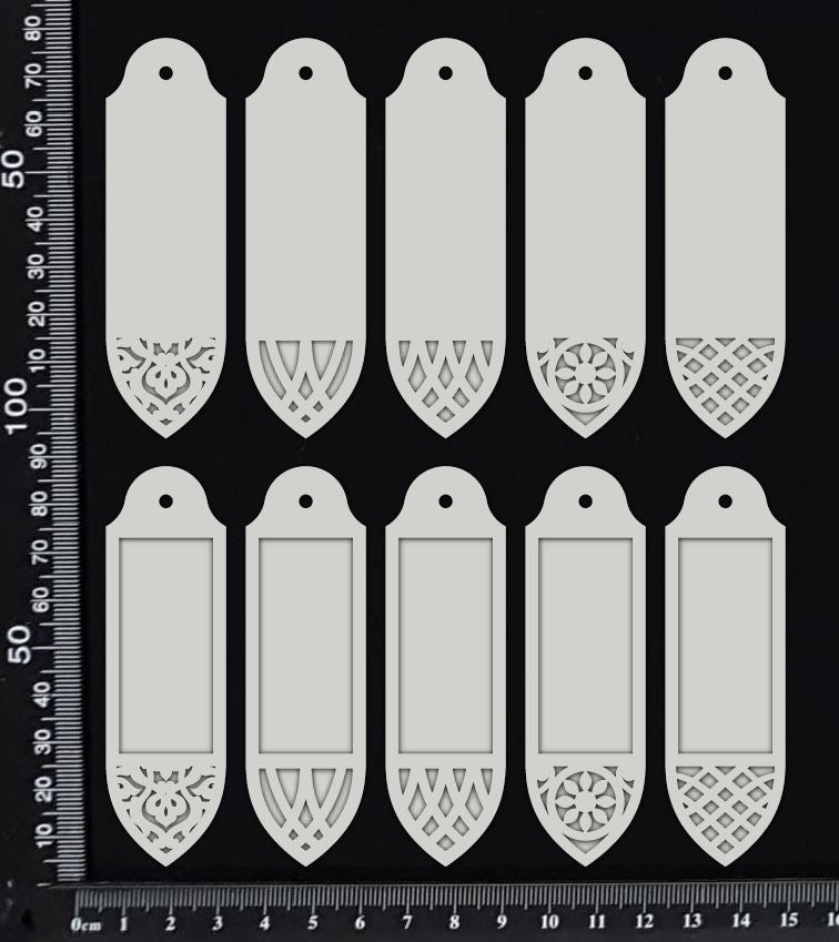 Decorative Charms - Set B - White Chipboard