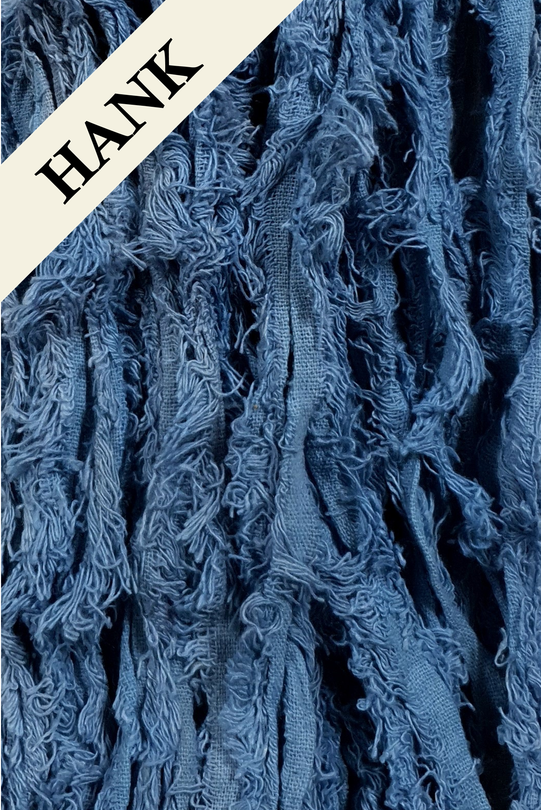 Cotton Frizz Ribbon - Denim - Hank