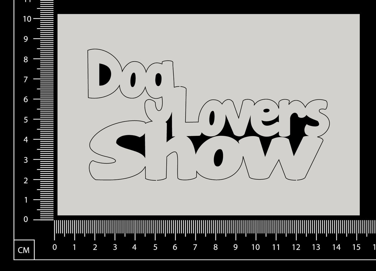 Dog Lovers Show - White Chipboard