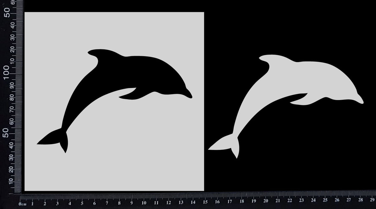 Dolphin - Stencil - 150mm x 150mm
