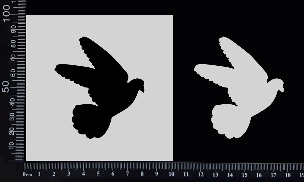 Dove - Stencil - 100mm x 100mm