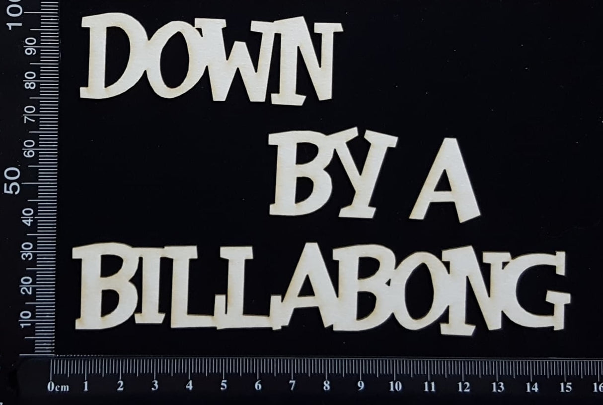 Down By a Billabong - White Chipboard