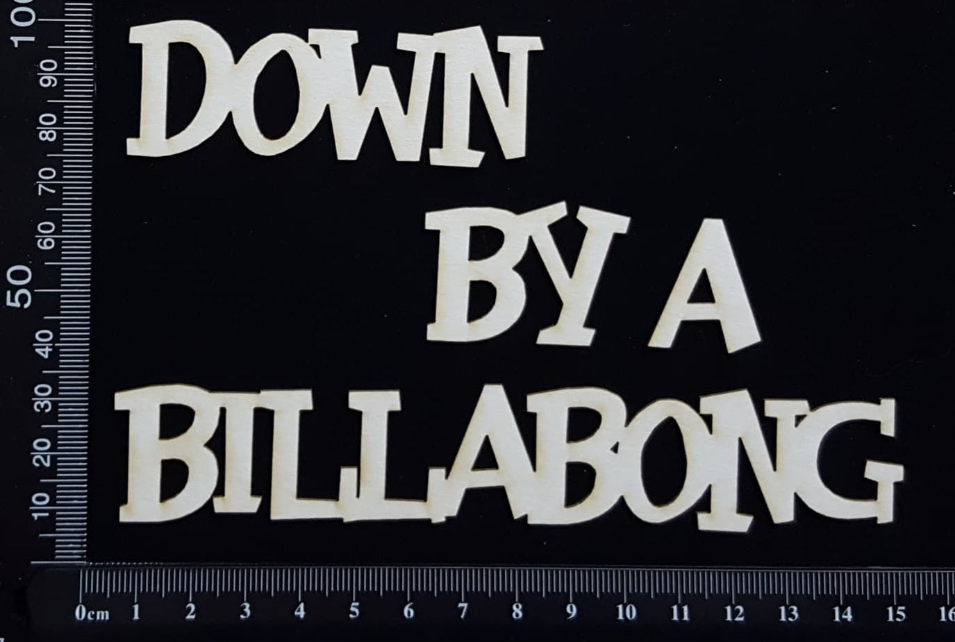 Down By a Billabong - White Chipboard