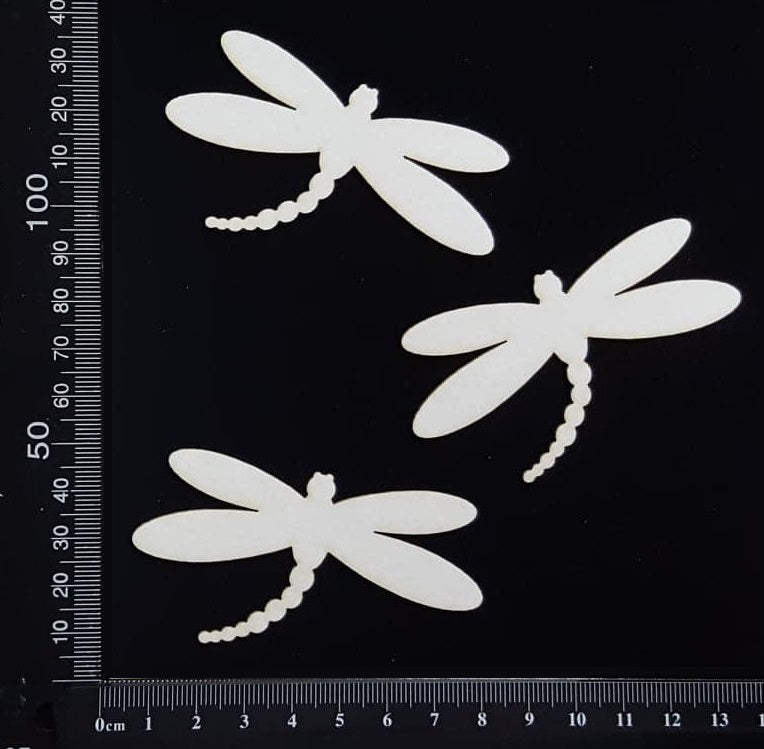 Dragonfly Set - BC - White Chipboard