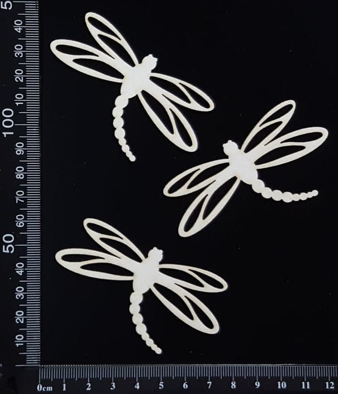 Dragonfly Set - BD - White Chipboard