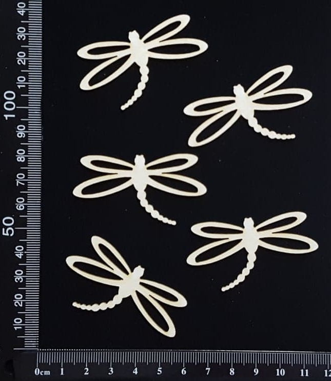 Dragonfly Set - CF - White Chipboard
