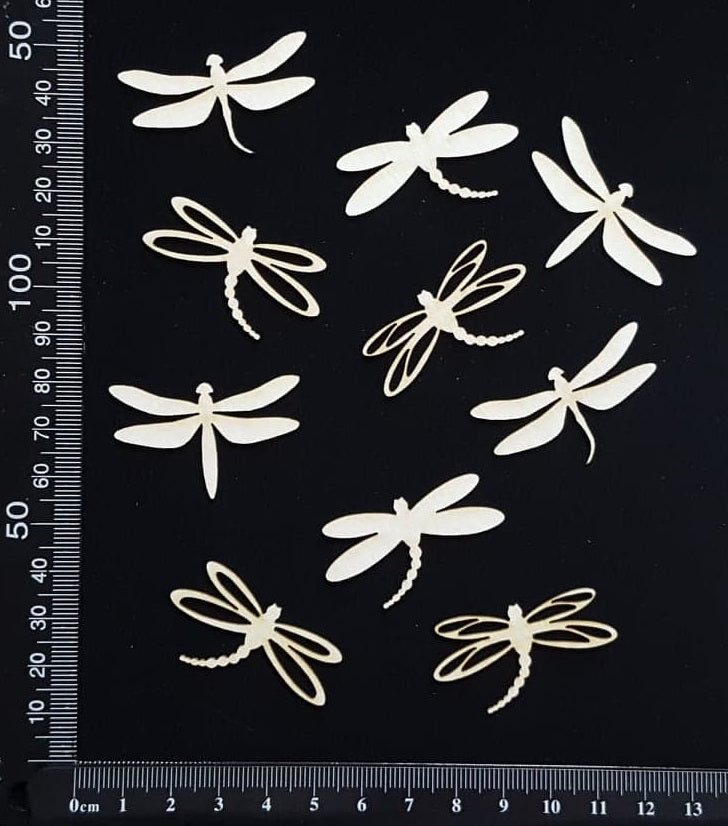 Dragonfly Set - DA - White Chipboard