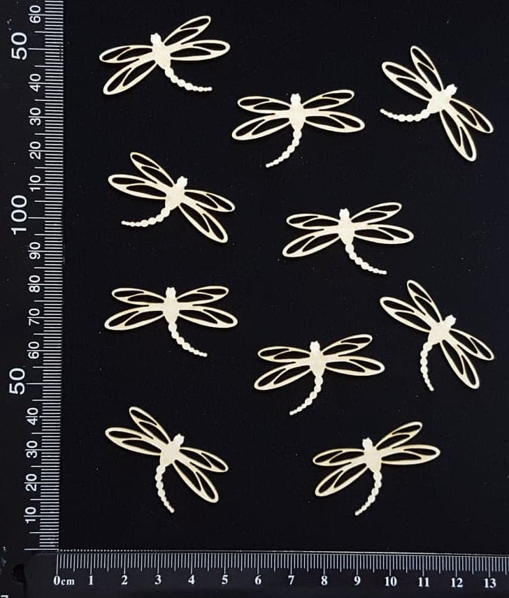 Dragonfly Set - DC - White Chipboard