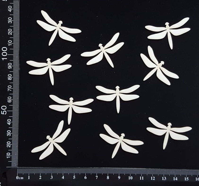 Dragonfly Set - DE - White Chipboard