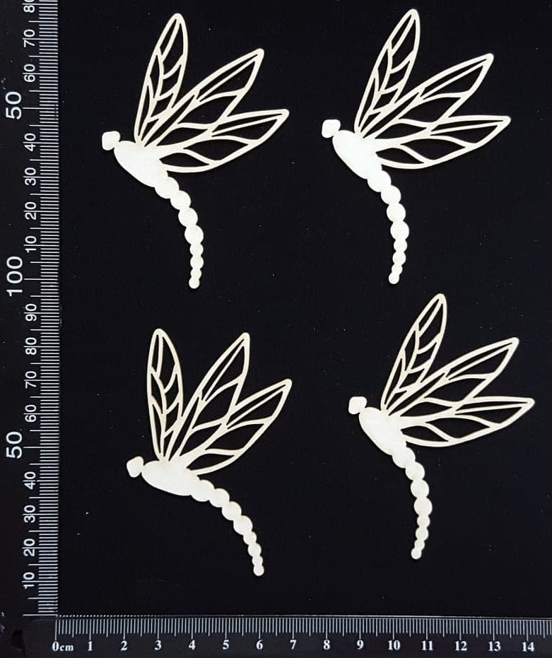 Dragonfly Set - EA - White Chipboard