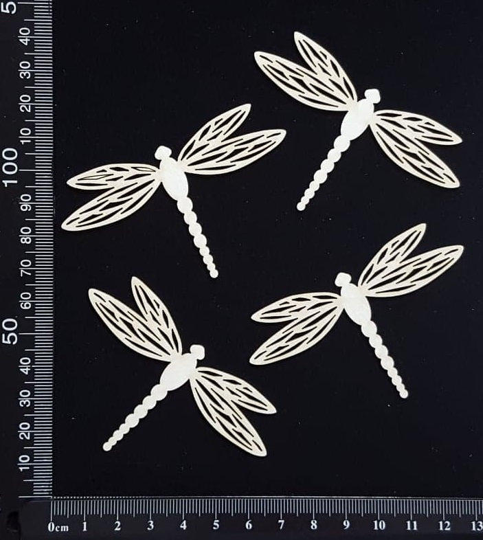 Dragonfly Set - EC - White Chipboard