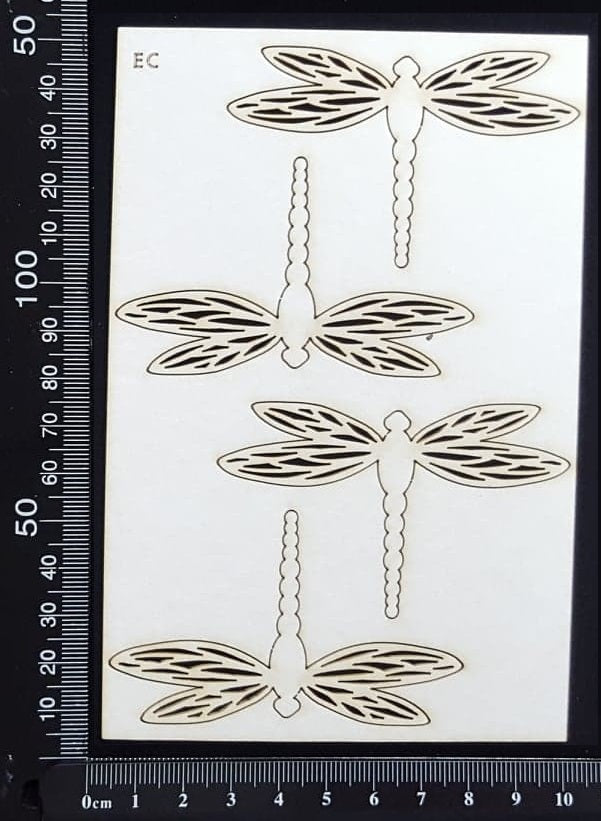 Dragonfly Set - EC - White Chipboard