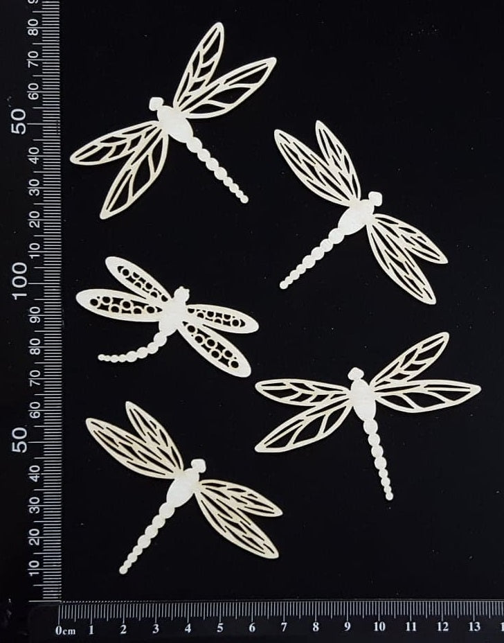 Dragonfly Set - EF - White Chipboard