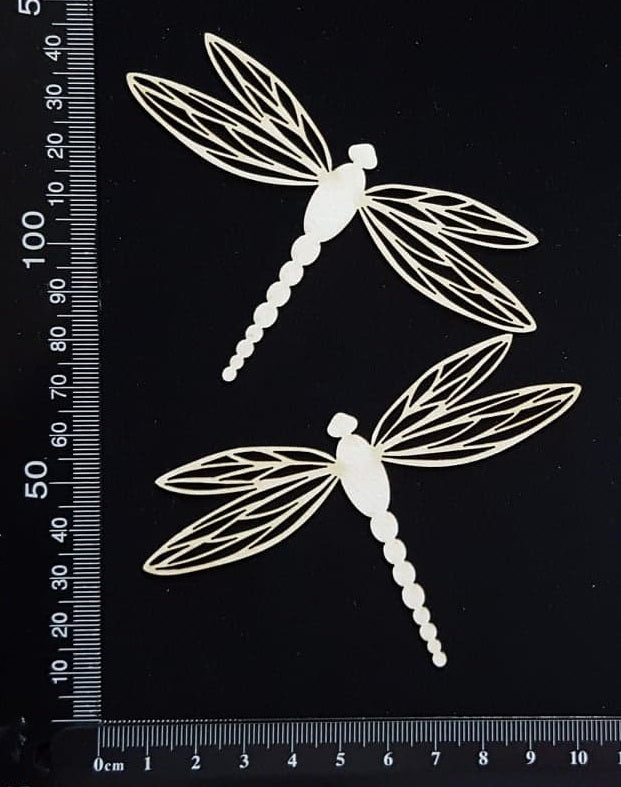 Dragonfly Set - FA - White Chipboard