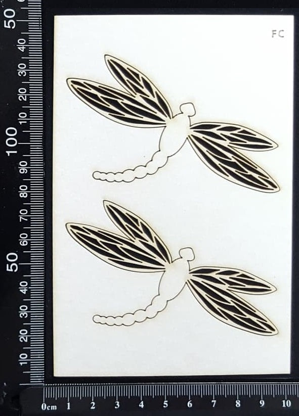 Dragonfly Set - FC - White Chipboard