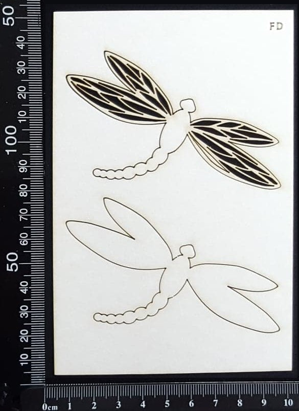 Dragonfly Set - FD - White Chipboard