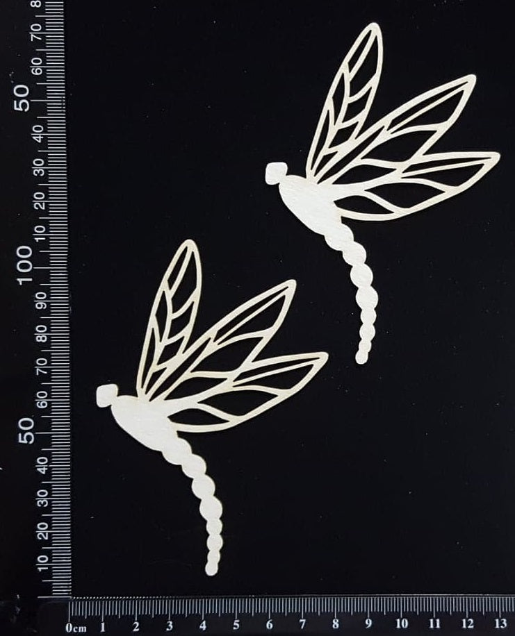 Dragonfly Set - FI - White Chipboard