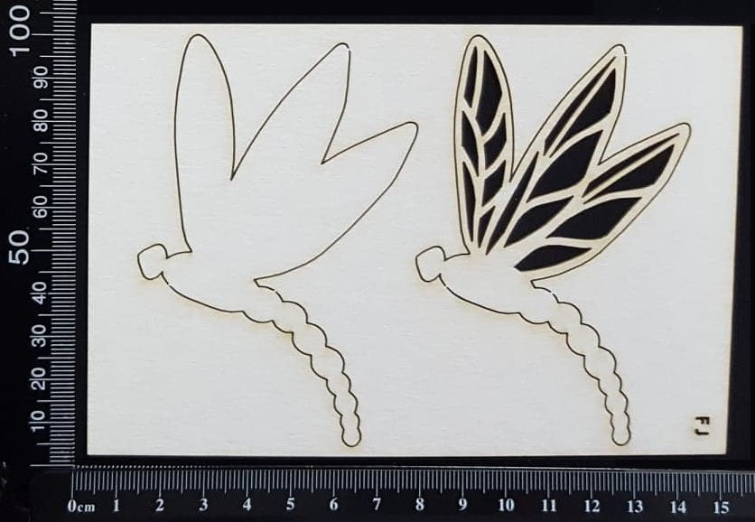 Dragonfly Set - FJ - White Chipboard